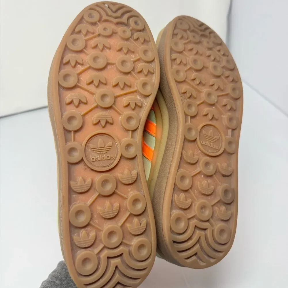 Adidas Originals GAZELLE BOLD IH7495 Sneakers Green Orange Women’s 7.5